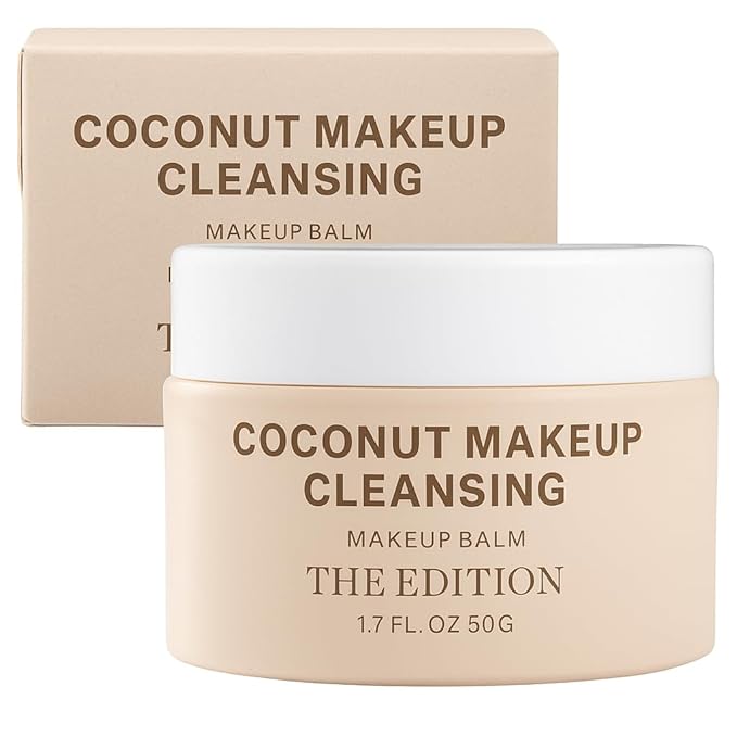 The Edition - Makeup Remover Balm Coconut – Hydrating Makeup Remover & Nourishing Face Cleanser, Melting Balm for Waterproof Makeup, Gentle Eye Makeup Cleansing, 50g