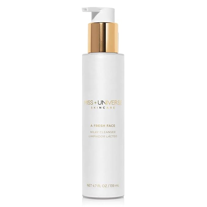 A Fresh Face Cleanser 4.7 fl oz, Foaming Face Wash for Women and Men, Facial Skin Care Product with Lactic and Hyaluronic Acids, Hydrating Facial Cleanser and Makeup Remover