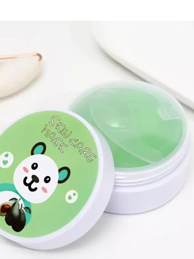 Hydrogel Eye Patches with Collagen & Caffeine – Under Eye Mask for Dark Circles, Puffiness & Wrinkles – 60 Patches