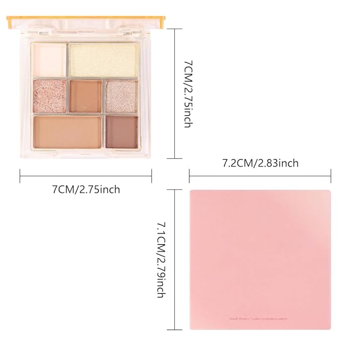 AMY'S DIARY 9-Color Warm Bronze Eyeshadow Palette, Gold Champagne Neutral Eye Makeup with Matte & Shimmer Shades, Highly Pigmented Long-Lasting Blendable Brown Nude Shadow for Daily Glam Look