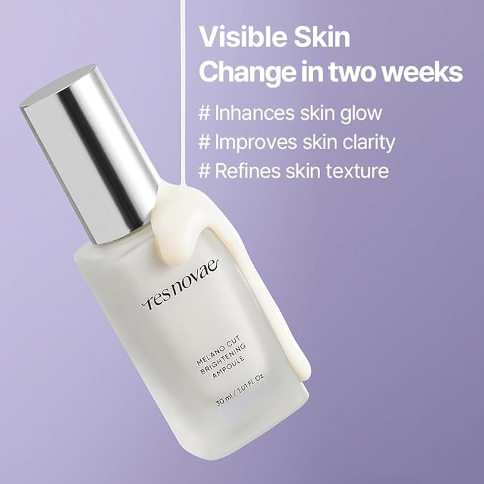 RESNOVAE Melano Cut Radiance Ampoule – Vitamin A, C & E Toning Serum with Chickweed Extract | Skin Tone Care & Hydration Booster (30ml / 1.01 fl.oz)