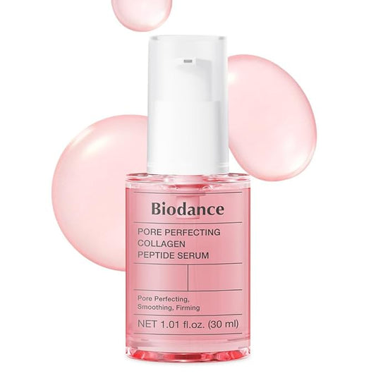 BIODANCE Pore Perfecting Collagen Peptide Serum, Skin Firming & Radiance Boost, Plumping, Pore Care, Makeup Prep Serum for All Skin Types, Korean Skin Care, Gifts for Women | 1.01 fl.oz x 1 ea
