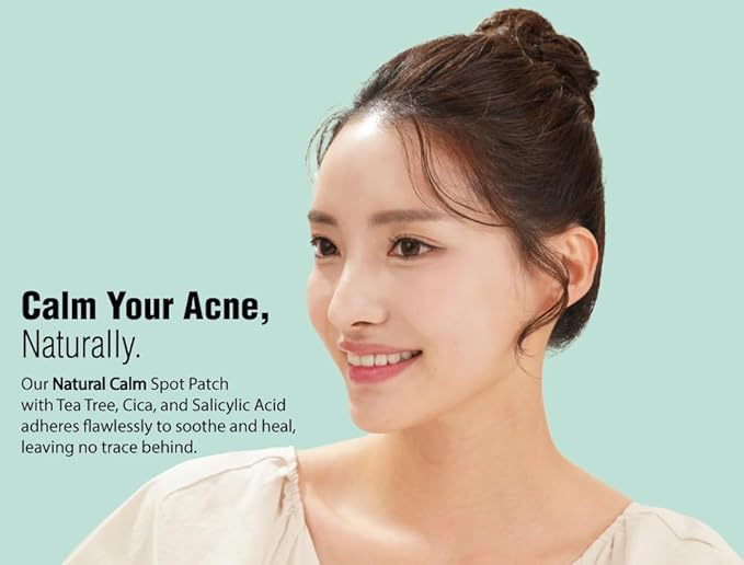 EZ Touch Acne Pimple Patch(75 Patches) New Normal Easy & Clean Innovative Patch, Natural Calm 10mm 75ea