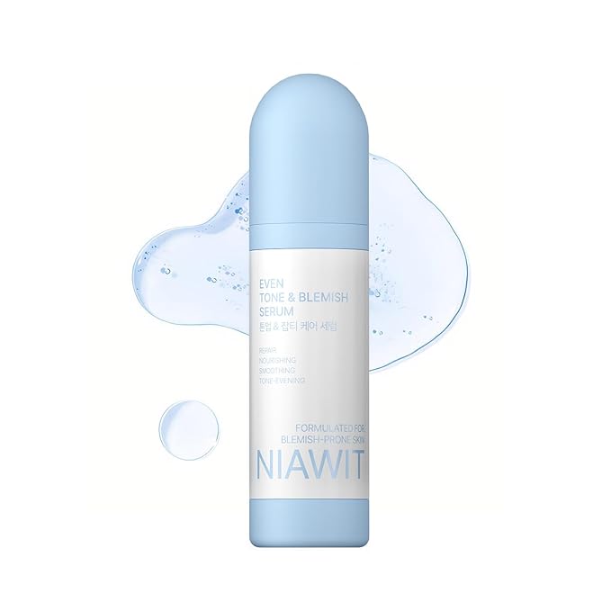 Even Tone & Blemish Serum - Skin Brightening & Repair Treatment for Face | Reduces Dark Spots & Acne Marks | Nourishing Smoothing Formula for All Skin Types, 1 fl.oz/30ml