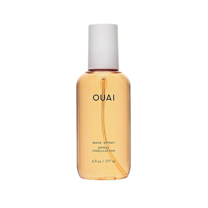 OUAI Wave Spray - Texture Spray for Hair with Coconut Oil & Rice Protein - Adds Texture, Volume & Shine for Beach Waves - Paraben Free, Safe for Color & Keratin-Treated Hair (6 fl oz) | for Hair, with Coconut Oil, Adds Texture, Volume, Shine, for Beach...