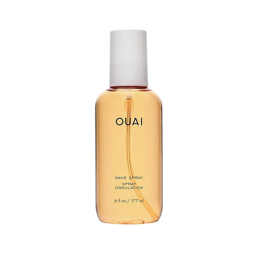 OUAI Wave Spray - Texture Spray for Hair with Coconut Oil & Rice Protein - Adds Texture, Volume & Shine for Beach Waves - Paraben Free, Safe for Color & Keratin-Treated Hair (6 fl oz) | for Hair, with Coconut Oil, Adds Texture, Volume, Shine, for Beach...