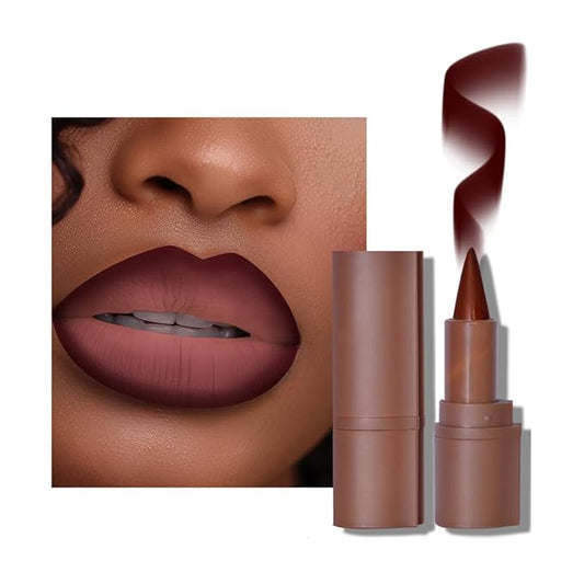 BAISEN DIARY 2-in-1 Gradient Lip Liner and Lipstick Lip Combo Set - Achieve Flawless Contour and Gradual Ombre Effect with Easy-to-Use Crayon Form and Cone Tip (07# Mulberry, 1 Count (Pack of 1))