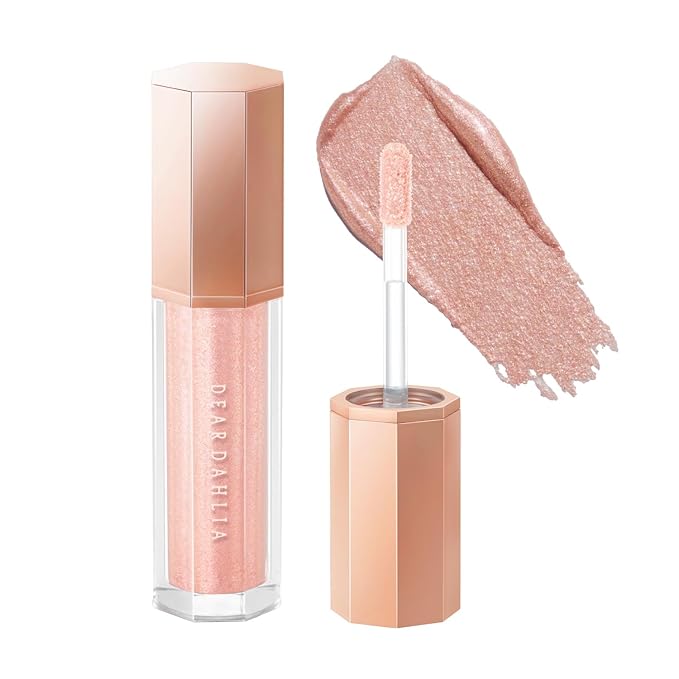 DEARDAHLIA Paradise Shine Eye Sequins (Goddess) - Long-Lasting Liquid Glitter Eyeshadow, Minimal Fallout, High-Shine Pearl Finish, Lightweight, Blendable, Vegan & Cruelty-Free. 0.14 oz