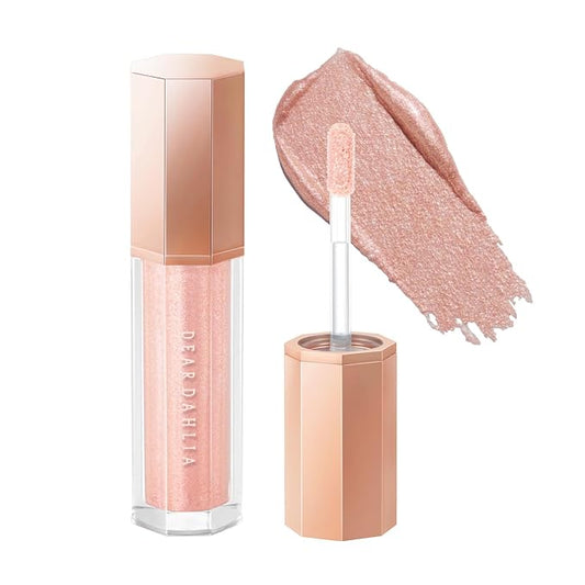 DEARDAHLIA Paradise Shine Eye Sequins (Goddess) - Long-Lasting Liquid Glitter Eyeshadow, Minimal Fallout, High-Shine Pearl Finish, Lightweight, Blendable, Vegan & Cruelty-Free. 0.14 oz