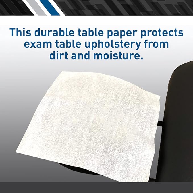 BodyMed Premium Headrest Paper Sheets – Without Slit – Disposable Medical Face Barrier – Exam Paper Sheets – Case of 1,000 – 12-inch x 12-inch – White