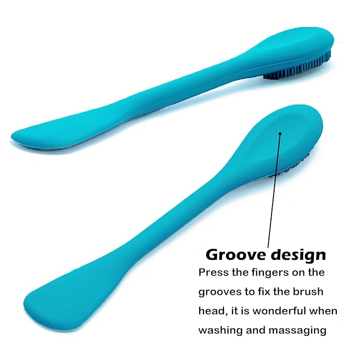 RamPula Pore Brush & Face Mask Applicator, Lymphatic Drainage Brush | Face Scrubber, Silicone Jelly Brush for Deep Pore Cleansing, Face Brush for Lymphatic Drainage Massager, Applicator for Mud, Clay