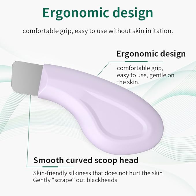 Vangines Silicone Nose Blackhead Remover/Face Spatula for Deep Cleaning Black Head Removal.Mild and Safe Skin Scrubber for Remove Facial and Nose Ehead (Purple)