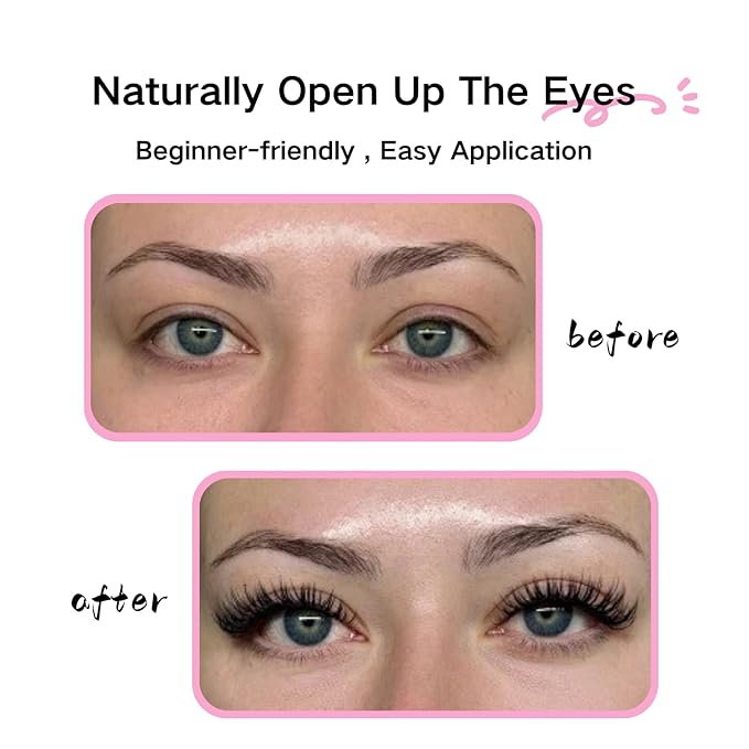 False Eyelashes 20 Pairs Wispy Lashes Faux Mink Lashes 14mm 3D Fluffy Cat Eye Lashes （style 20-061)