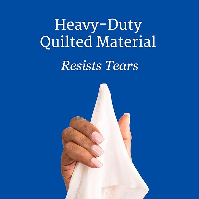 NorthShore Supreme Heavy-Duty Quilted Wipes, X-Large, 9 x 13 in., Pack of 50