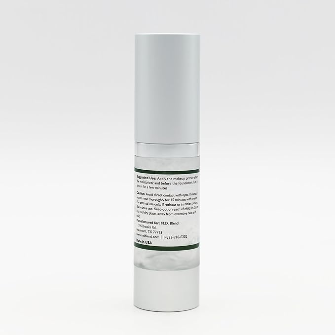 M.D. Blend Facial Pore Primer for Face before Makeup - Hydrating, Wrinkle Filling, Blurring Primer for oily & Mature Skin, Supports Korean Makeup, (1.95 fl oz/58ml)