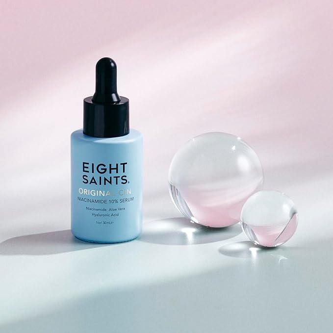Eight Saints Original Cin, 10% Niacinamide Serum For Face Anti Aging, Natural and Organic, Facial Serum to Reduce Fine Lines, Dark Spots, Large Pores, and Wrinkles, 1oz