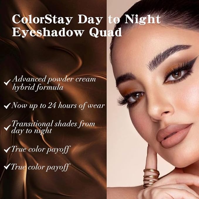 AMY'S DIARY 9-Color Warm Bronze Eyeshadow Palette, Gold Champagne Neutral Eye Makeup with Matte & Shimmer Shades, Highly Pigmented Long-Lasting Blendable Brown Nude Shadow for Daily Glam Look
