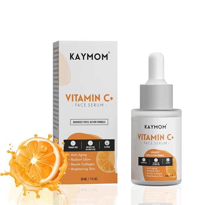 Vitamin C Facial Serum with Hyaluronic Acid and Vitamin E, Lightweight Daily Skincare Serum for Radiance and Hydration, Dropper Bottle, 30 ml / 1 fl oz