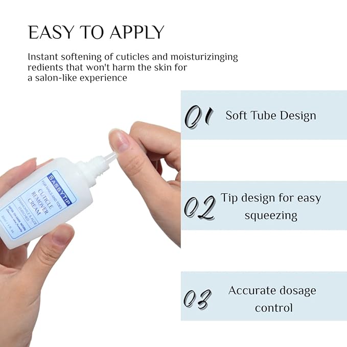SASSYTIP Cuticle Remover Gel - Cuticle Removal & Deep Hydration, Ideal for Prepping Press-Ons, Gel Nails & Dry Cuticles, Trusted by Manicurists & Nail Artists, 1 fl oz Cucumber Fresh (Clear)