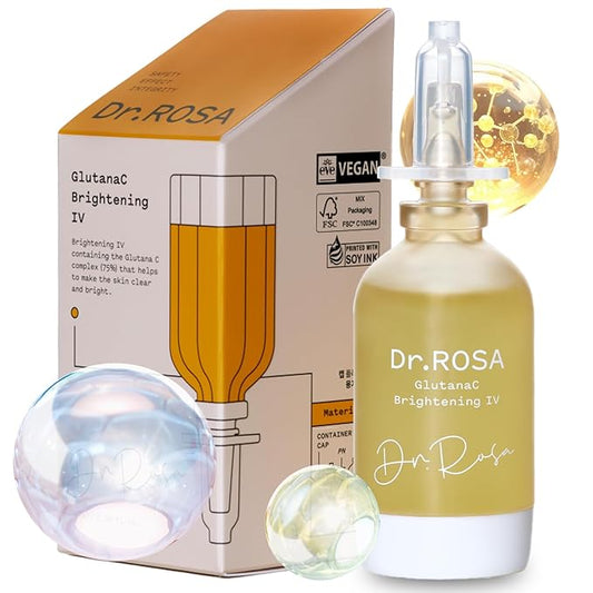 DR.ROSA Glutana C Brightening Serum | Glutathione + Vitamin C + Niacinamide | Korean Skincare for Dull, Uneven Skin | Lightweight Daily Glow Booster
