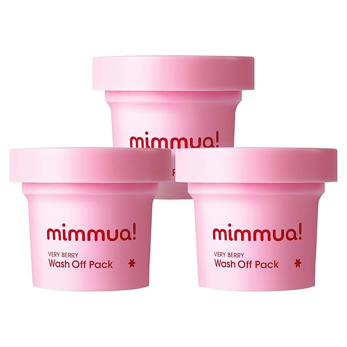 Very Berry Wash Off Pack | Korean Sauna Face Mask | Berry Complex + Fermented Ingredients for Skin Barrier | Instant Glow Up Effect | Whipped Cream Pack for Textured, Dry Skin 3.38 FL OZ