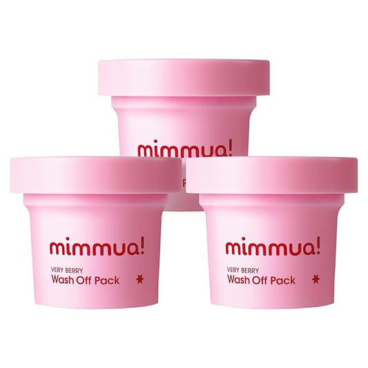 Very Berry Wash Off Pack | Korean Sauna Face Mask | Berry Complex + Fermented Ingredients for Skin Barrier | Instant Glow Up Effect | Whipped Cream Pack for Textured, Dry Skin 3.38 FL OZ