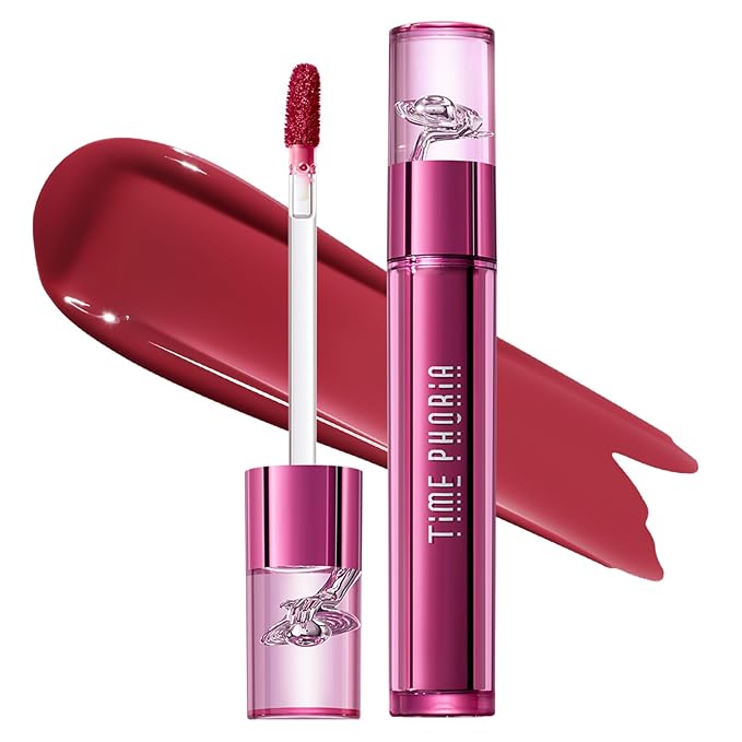 Altera Blurring Lip Tint 015 Flare, Deep Peddish Pink Glossy to Soft Matte Finish, Blur Lip Lines, Weightless No-Sticky Airy Velvet Texture, Vibrant Hydrating Long-Lasting Lip Makeup