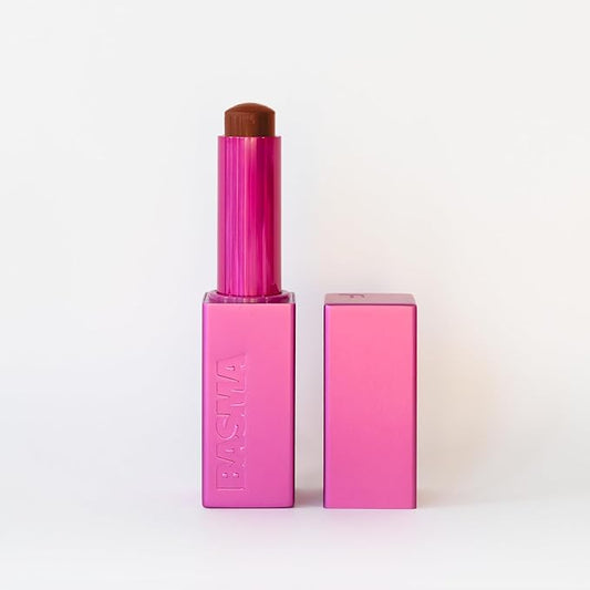 BASMA BEAUTY The Foundation Stick, Long-Lasting Formula with Aloe Vera, Vitamin E, Multi-Use Coverage for Foundation, Concealer, Contour (Shade 005 For deep skin with neutral undertones.)