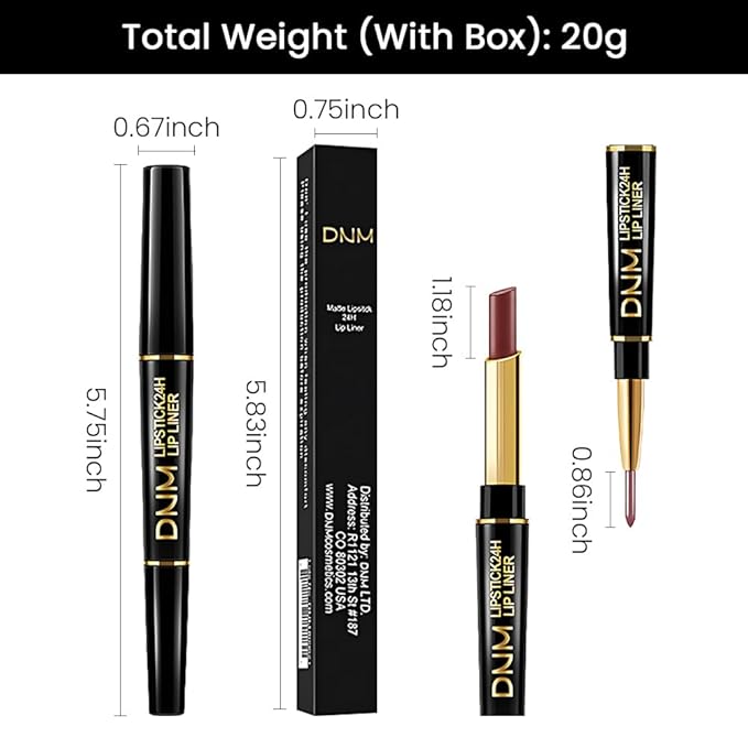 evpct 3Pcs Rose Chocolate Burgundy Red Matte Lip Liner and Lipstick Combo Set Kit for Women, Lipstick Red Magic 24 Hours Lip Liner Gloss Makeup Set Long Lasting Waterproof 24 labial, 34# 35# 36#