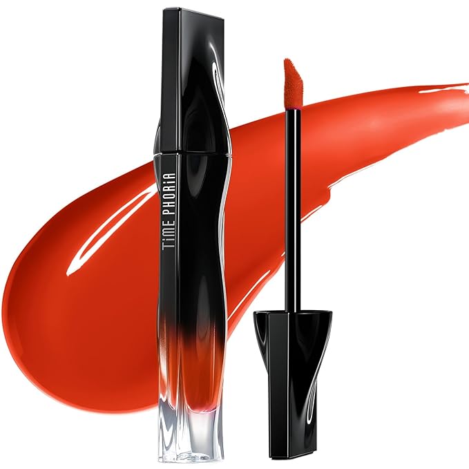Stellar Dust Lip Stain 18 Terra, Waterproof Transfer-Proof Lip Gloss, Terracotta Orange Tinted Glossy Finish, High-Pigment Vibrant, Hydrating Lightweight Long-Lasting Lip Makeup for Women