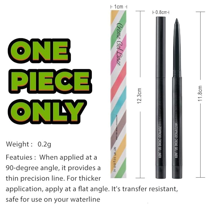 eyeliner pencil retractable eyeliner creamy pigmented smudge proof eye liner pen Shimmer Brown