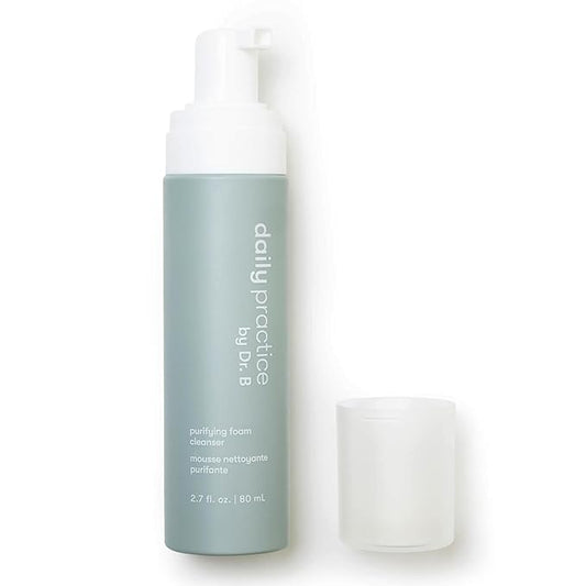 Daily Practice Dr. B Purifying Foam Cleanser - Gentle Eyelid Cleanser & Eyelash Wash for Sensitive & Dry Eyes, Blepharitis Treatment - Ophthalmologist-Created, Paraben/Phthalate/SLS-Free - 2.7 fl oz