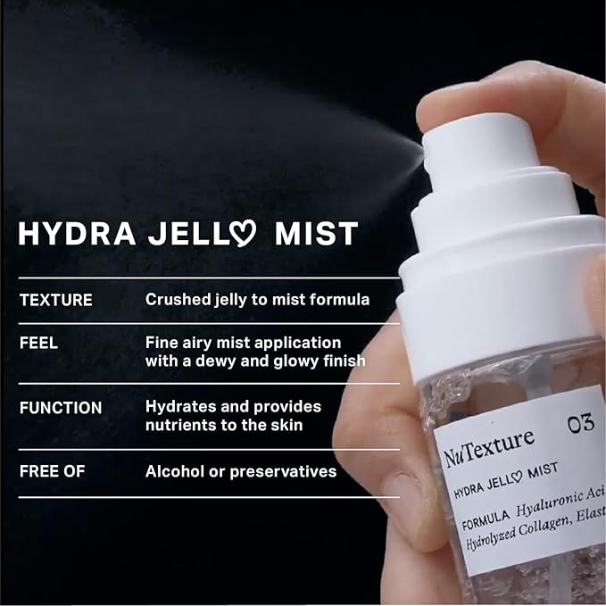 byAva Jelloskin Collagen Hydra Jell Face Mist | Facial Hydrating Mist Collagen Spray serum with Hyaluronic Acid, Vitamin C & E