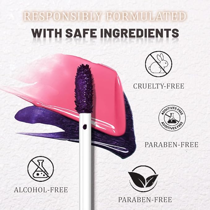 JUAAZIN Peel Off Lip Stain Tattoo with Tweezer - Cool Rose Matte Lip Tint, Long Lasting Waterproof Transfer-Proof Liquid Lip Stain, Cruelty-Free Lip Masque for All Skin Types, Valentine's Day Gift 11#
