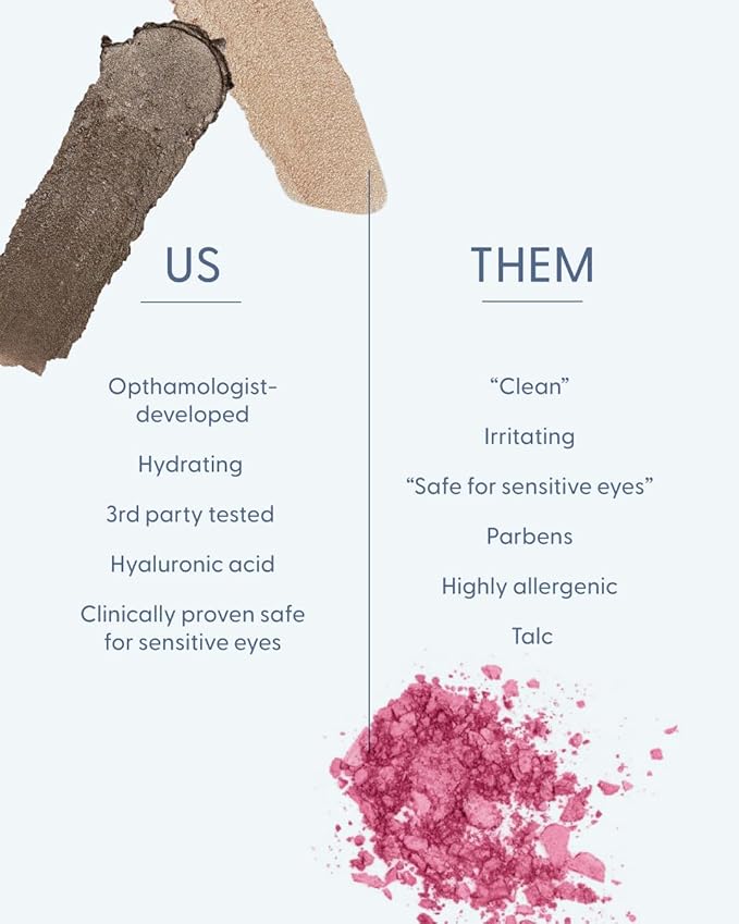 twenty/twenty beauty Visionary Eye Shadow Stick – Shimmer Cream Eye Shadow Pencil - Safe for Sensitive Eyes - Ophthalmologist Developed – Vegan, Cruelty-Free, Clean Ingredients (At A Glance)