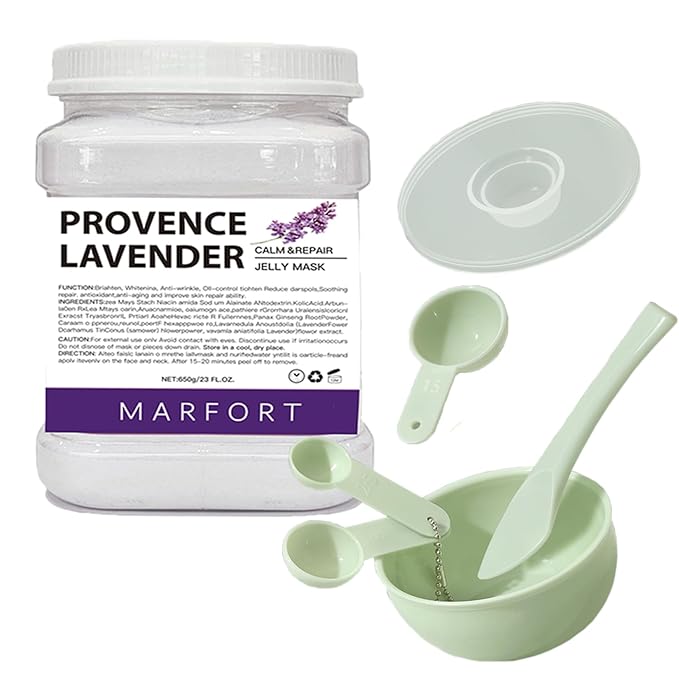 Jelly Mask for Facials Peel-Off Powder Hydrojelly Mask Peel Off Face Masks SkinCare Combination with Professional Skincare Spa Moisturizing & Hydrating 23 Fl Oz (Lavender)