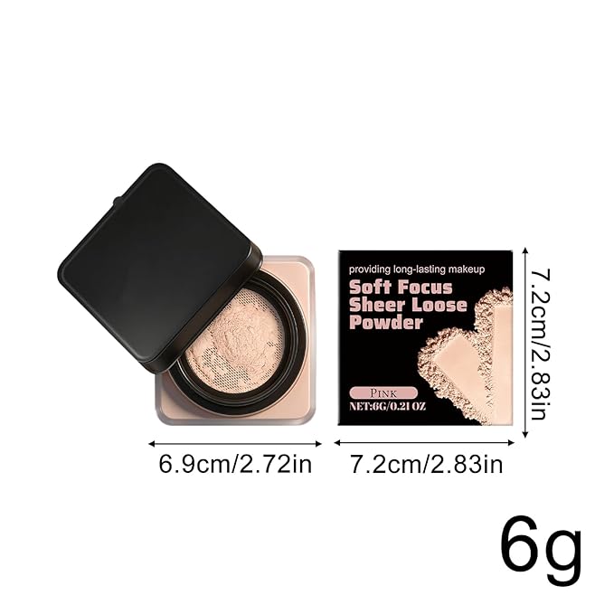 Finishing Powder Makeup, 6g Loose Setting Powders, Oil Control Sweat Proof Foundation, Matte Smoothing Skin Face Powder, Beauty, Makeup Bag, Studio