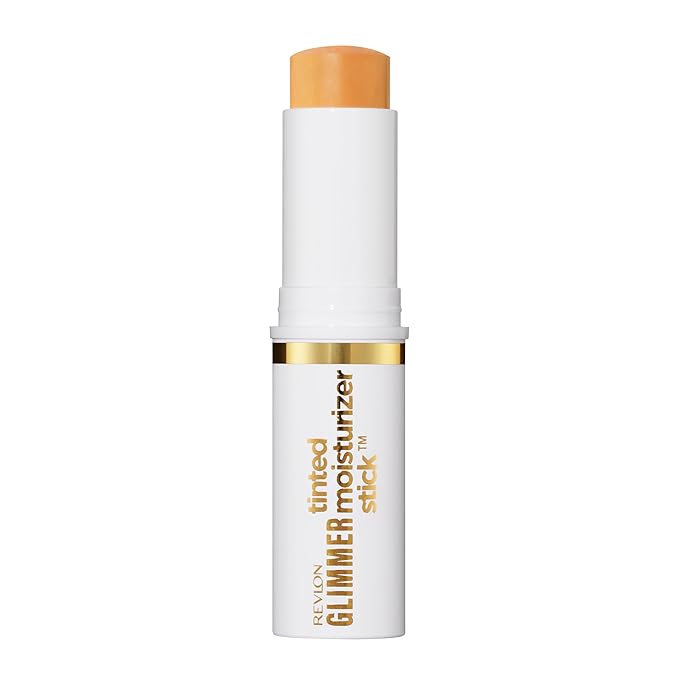 Revlon Glimmer Tinted Moisturizer Stick for Face, Lightweight Foundation, Hydrating Skincare-Infused Makeup, 120, 0.31 oz