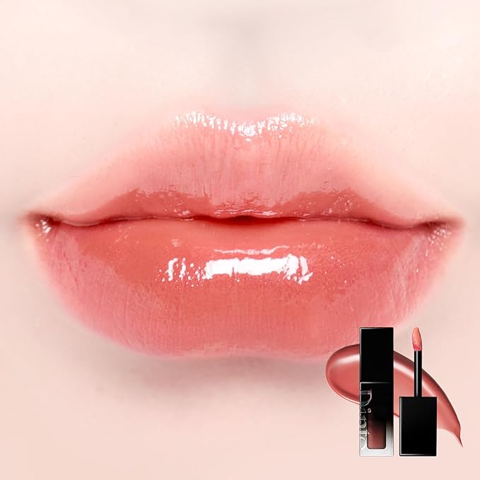 DINTO Blur-Glowy Lip Tint - Glossy Finish, Hydrating, Long Lasting, Lightweight Texture, Non-Sticky, Vegan & Cruelty-Free, K beauty (201 Nobilitas, 0.11 fl.oz)