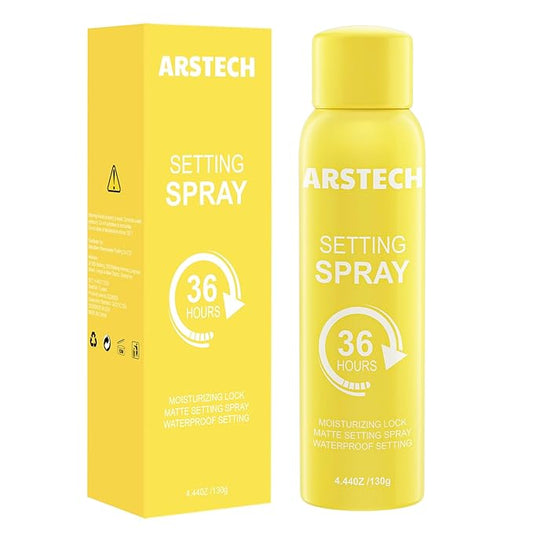 Setting Spray for Makeup Long Lasting for up to 36HR Wear Vitamin C Ultra-Fine Face Mist Dewy Hydrating & Soothing Finishing Fixing Spray for Make Up All-Day Fresh Look 4.44 oz