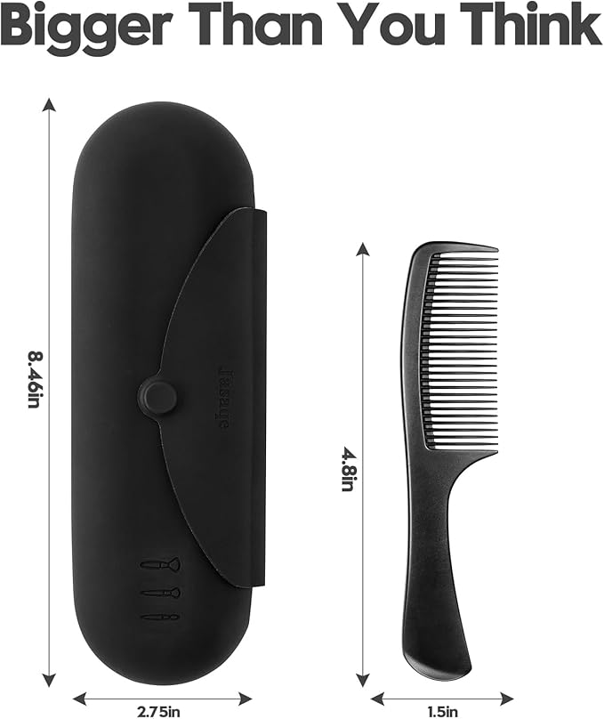 JASAQE Silicone Makeup Brush Holder，Travel Makeup bag-Soft Portable Cosmetic Face Brushes Holder，Large Travel Makeup Brush Case with Anti-Fall Out Magnetic Closure