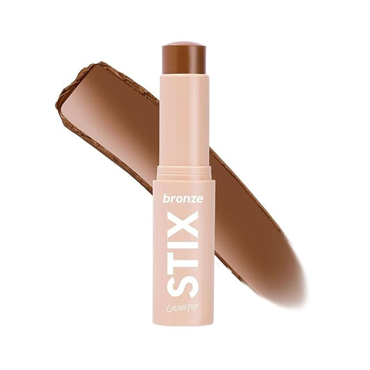 ColourPop Cream Bronzer Stick - Blendable Cream Contour & Glowy Summer Makeup with a Natural, Matte Finish - Buildable Formula for Shimmer-Free, Sun-Kissed Warmth - Shell Beach (0.28 oz)