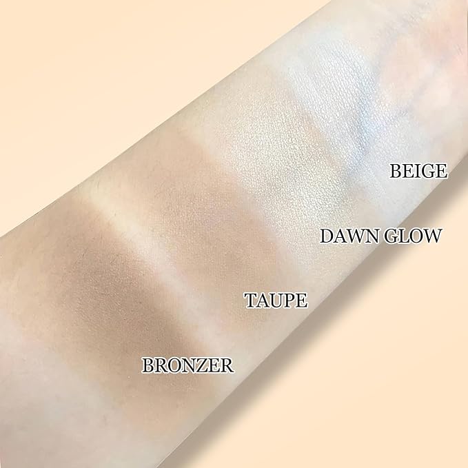 Erinde White Face Highlighter Makeup Palette, Matte Highlighters Makeup Powder, Illuminator Highlighter Baked Powder for Cheeks, Collarbone & Nose, Long-lasting Natural Shiny, 04 Bright White