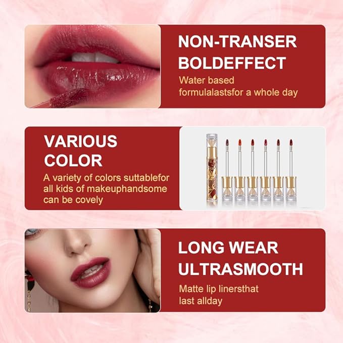 Matte Velvet Lip Stain, Long-Lasting Lip Tint, Waterproof Non-Sticky Lip Color, Transfer-Proof Smudge-Proof Lip Stain, Cloud-Like Soft Blurring Texture with Misty Velvet Finish, Cocoa Beige-88A