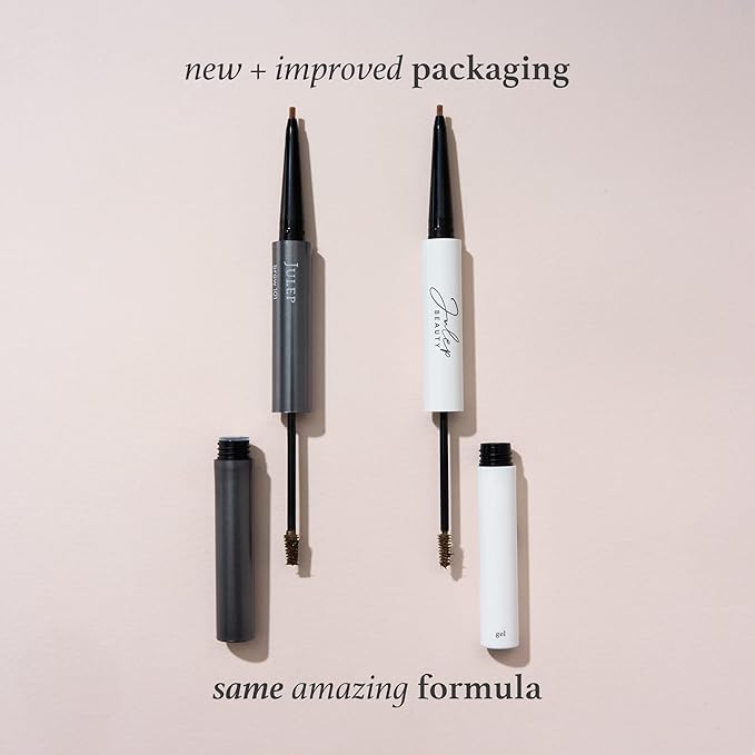 Julep Brow 101 Sculpting Pencil & Tinted Brow Gel Set - Dual-Ended Eyebrow Tool with Brush and Precision Tip - Long-Lasting, Waterproof Formula for Perfectly Defined and Tinted Brows -Medium Brown
