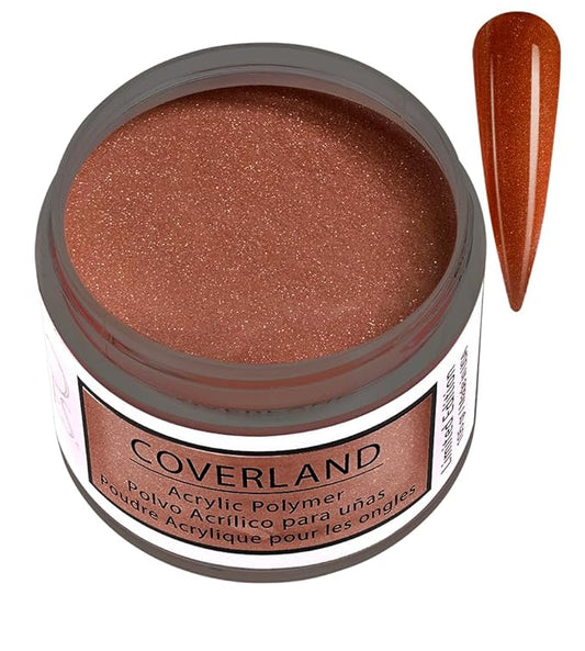 Tones Coverland Acrylic Nail Powder "Max Brown" - Limited Edition Acrylic Powder for Nail Design, Sculpting, and Masking Nail Bed Imperfections - Professional Acrylic Nail Supplies - (1.5 Oz)