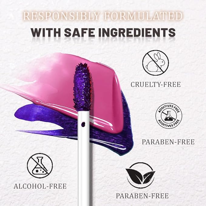JUAAZIN Peel Off Lip Stain Tattoo with Tweezer - Mauve Matte Lip Tint, Long Lasting Waterproof Transfer-Proof Liquid Lip Stain, Cruelty-Free Lip Masque for All Skin Types, Valentine's Day Gift 09#