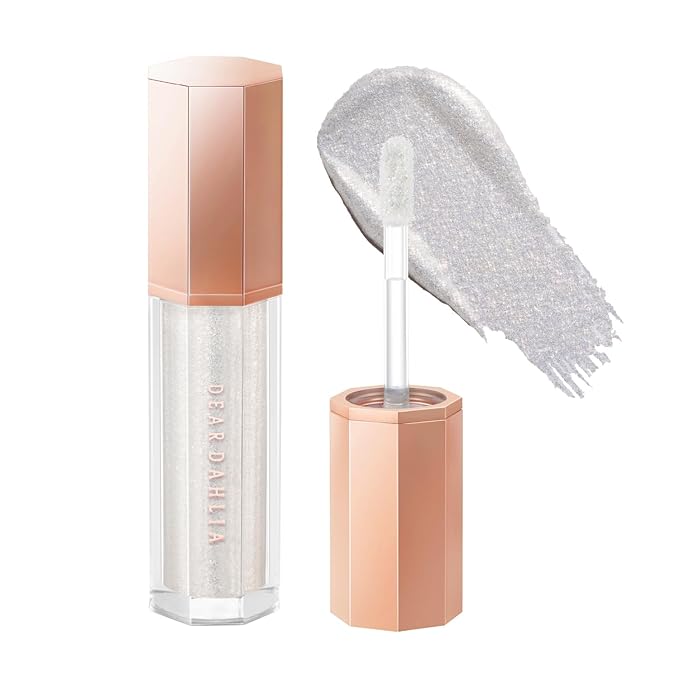 DEARDAHLIA Paradise Shine Eye Sequins (Actress) - Long-Lasting Liquid Glitter Eyeshadow, Minimal Fallout, High-Shine Pearl Finish, Lightweight, Blendable, Vegan & Cruelty-Free. 0.14 oz