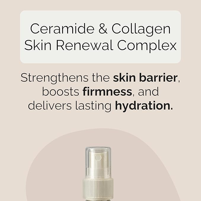 Baskah Ceramide & Collagen Serum – Hydrating Night Serum for Dry, Damaged Skin, Restores Skin Barrier & Firms for a Plump, Healthy Glow