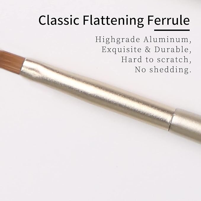 Thin Lip Brush, Mini Flat Concealer Brush Under Eye, Small Lip Makeup Brush for Lip Stick, Liquid Lipstick, Liquid Blush, Lipgloss, Lip Plumper, Lip Plumping Lip Gloss, Spots, Mature Skin.